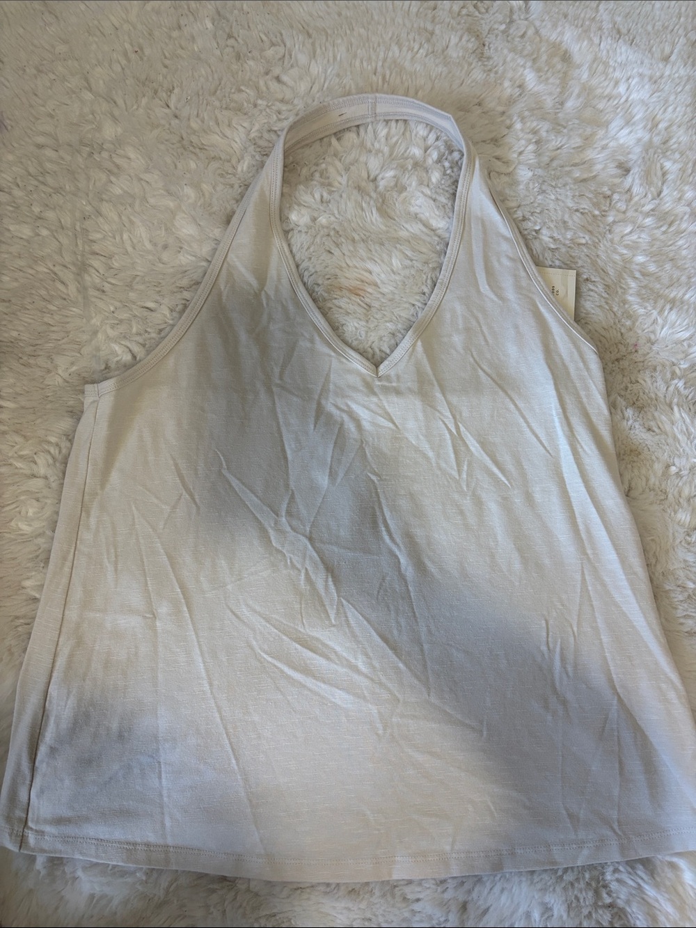 Universal Thread Cream V-Neck Halter Tank